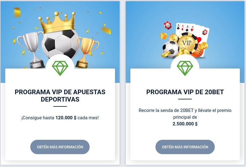 Programa VIP 20bet Casino